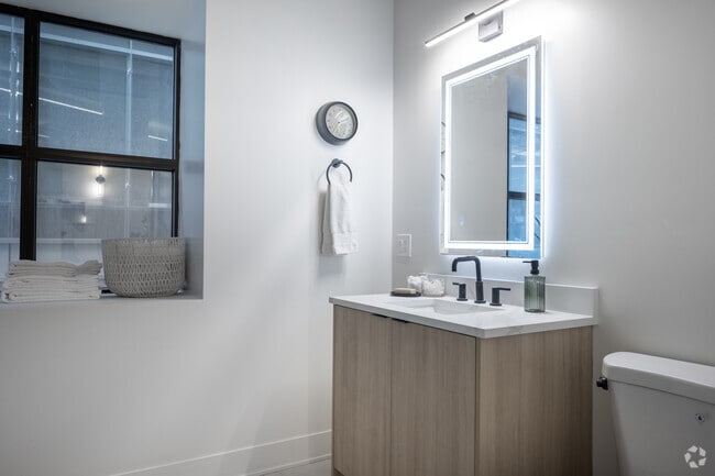 1BR, 1BA - 866SF - Bathroom - The Station Lofts