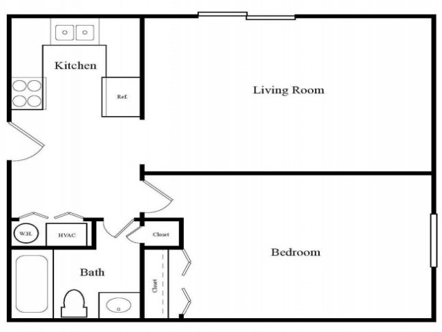 1 bedroom - Fairway Apartments