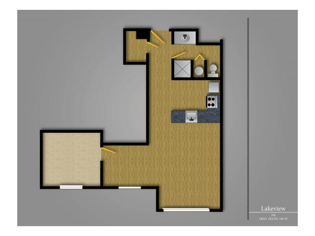 Floorplan - Lakeview Apartments