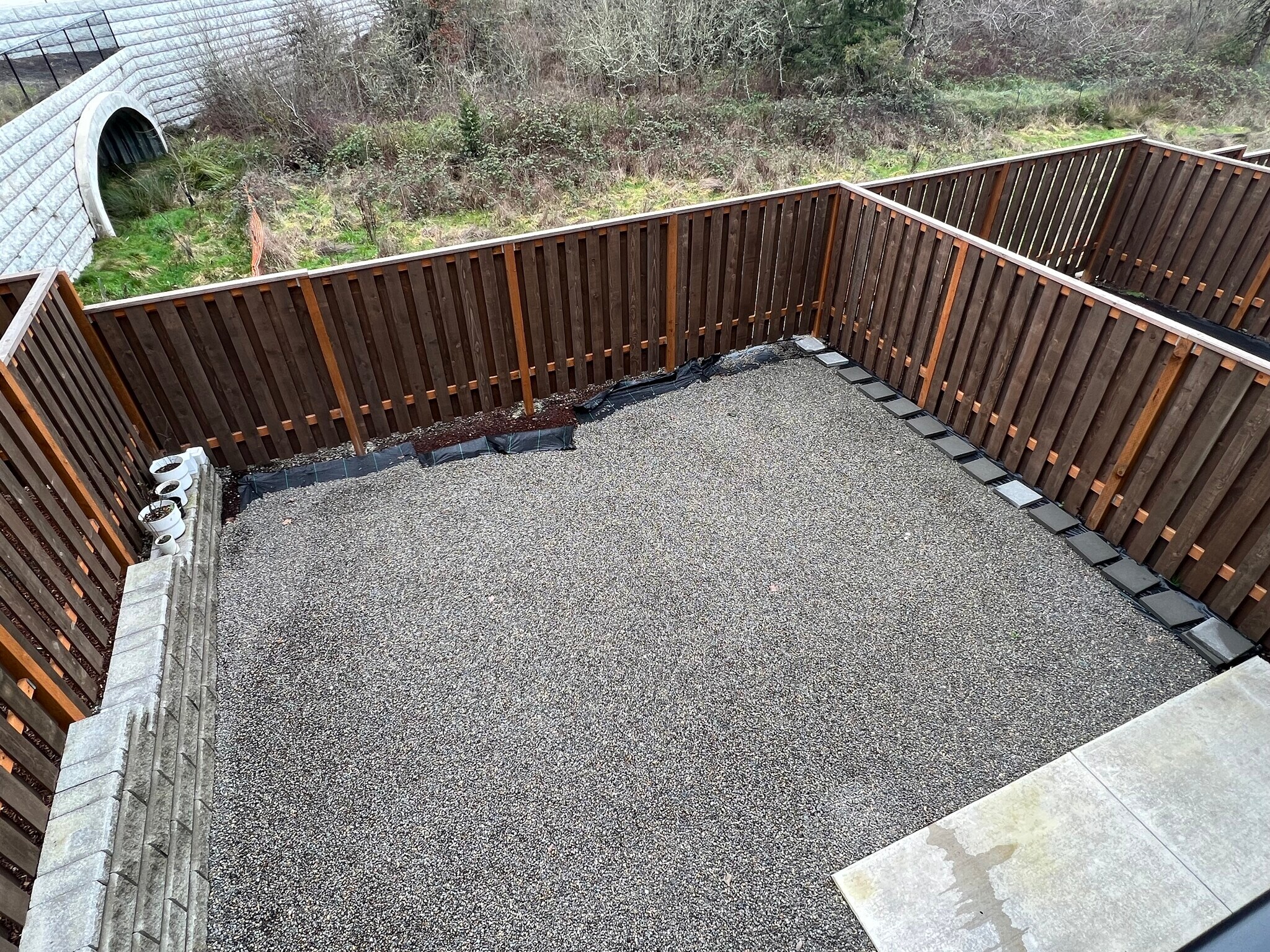 View to Lower Level Yard (accessed through garage) - 12428 SW 171st Ter