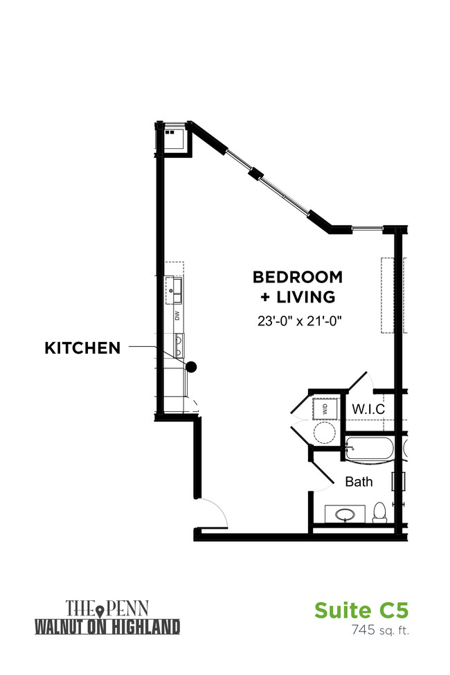 Floorplan - The Penn at Walnut on Highland