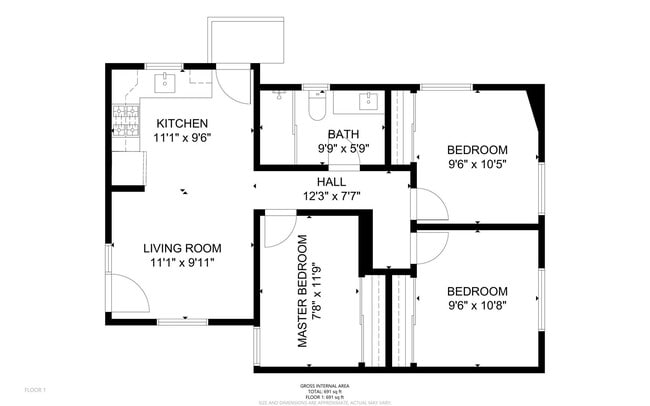 Building Photo - 3BD/1BA on Montezuma!