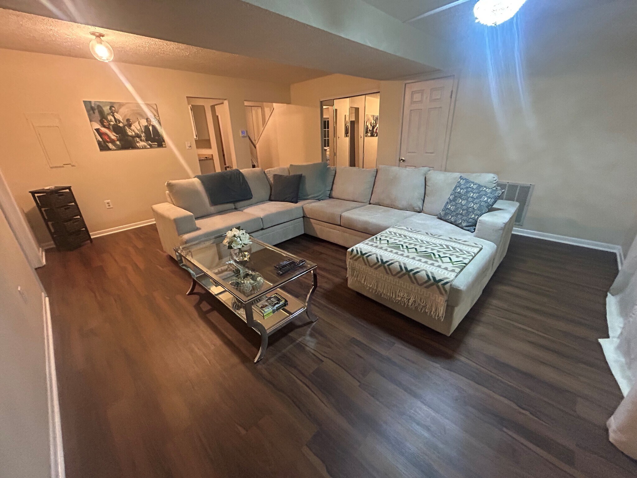 Living Rm with Furniture - 8234 Roanoke Ct