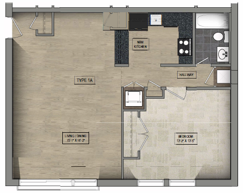 Floorplan - Parkway Overlook Apartments