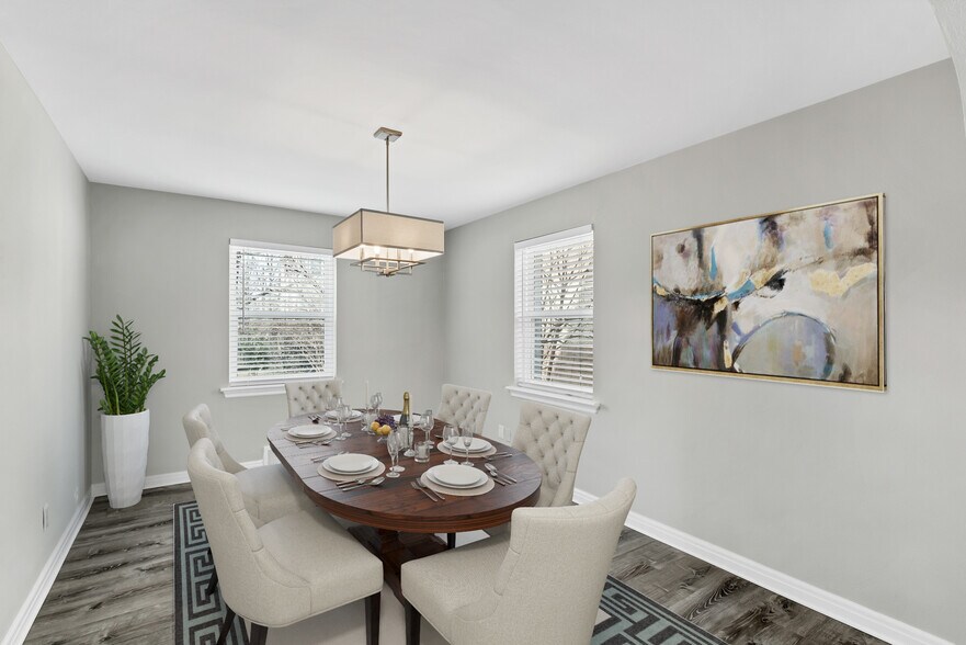 Diing Room Virtually Staged - 3443 Lawn Ave