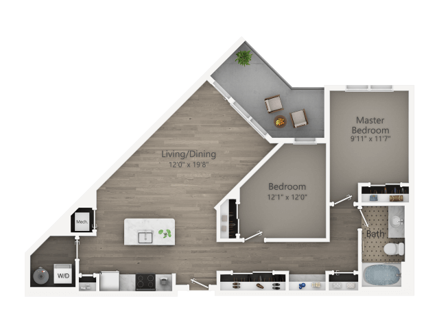 Floorplan - Arcadia Apartment Homes