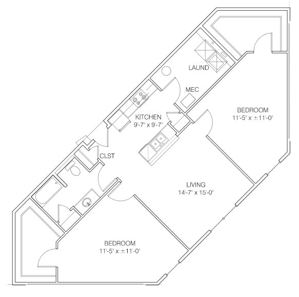 Floorplan - Tipton Senior Apartments