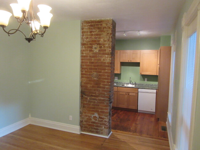 dining room looking into the kitchen - 105 W Vine St