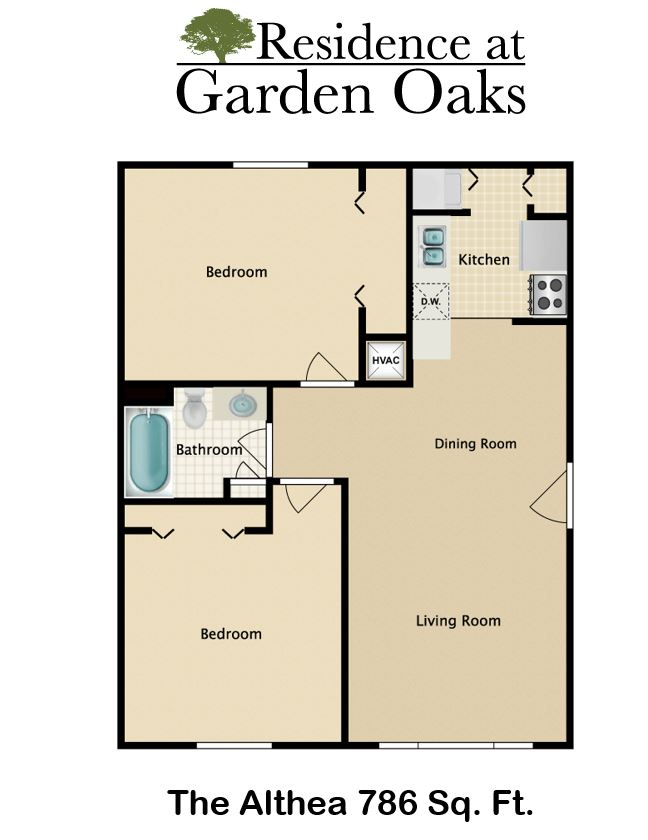 Floorplan - Residence at Garden Oaks