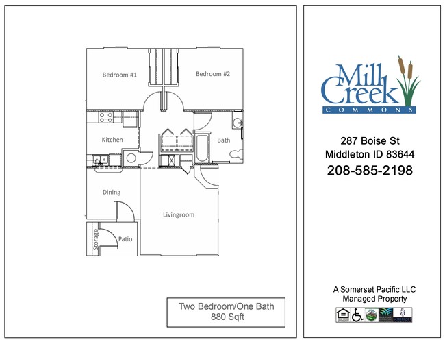 2BR/1BA - Mill Creek Commons