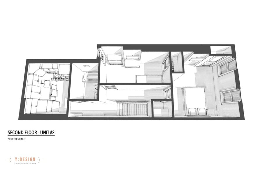 Apartment Layout - 703 E 10th St