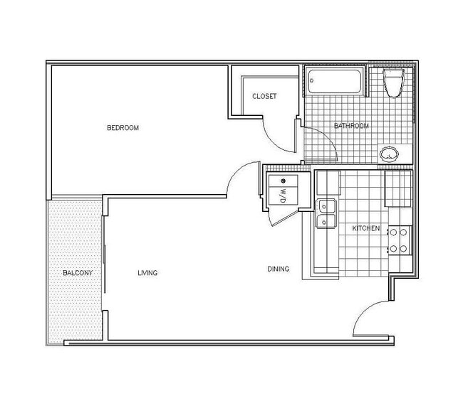San Remo 1x1 floor plan PR SM San Remo LLC - PR SM San Remo LLC