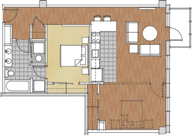 1BR/1BA - e5w Building