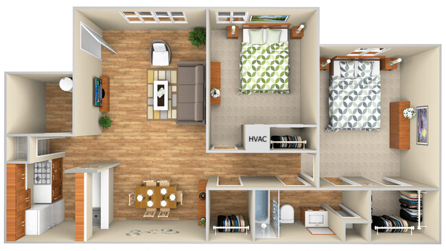 Floorplan - Rolling Oaks Apartment Homes