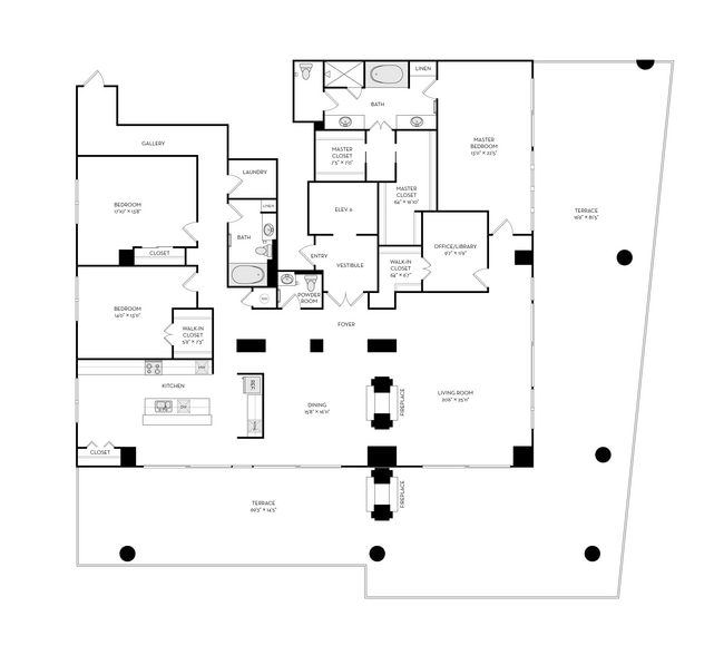 Floorplan - The Heights at Park Lane