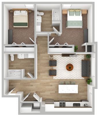 Floorplan - City East Apartments
