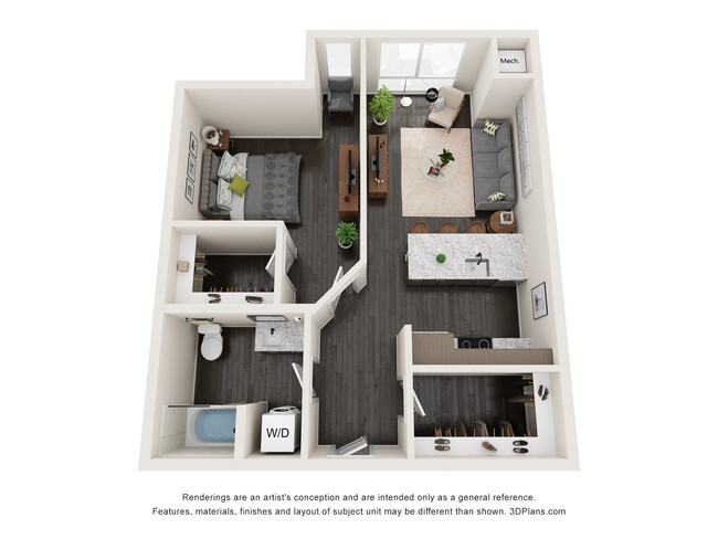 Floorplan - Claro at the Waterfront