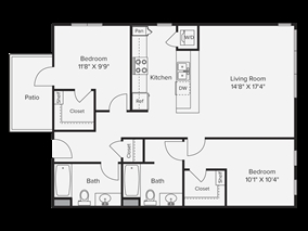 2BR/2BA - Viewpoint