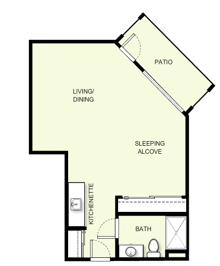 Studio - The Fairmont Independent Senior Living