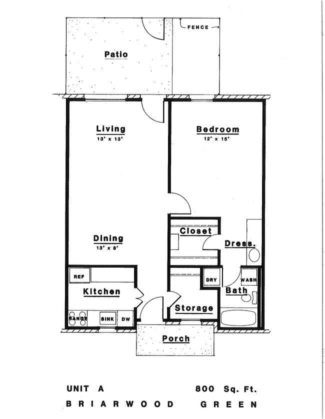 1BR/1BA - Briarwood Green Townhomes