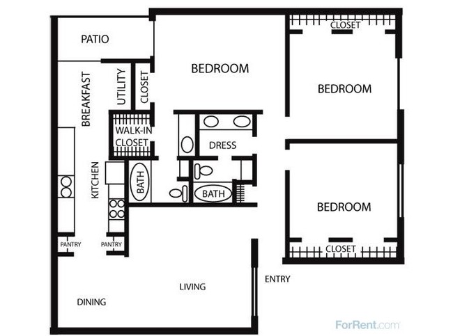 Plan C-2 - Woodhill Apartments