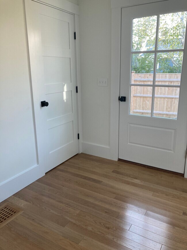 Laundry and side door to deck and private yard - 114 Maplewood Ave