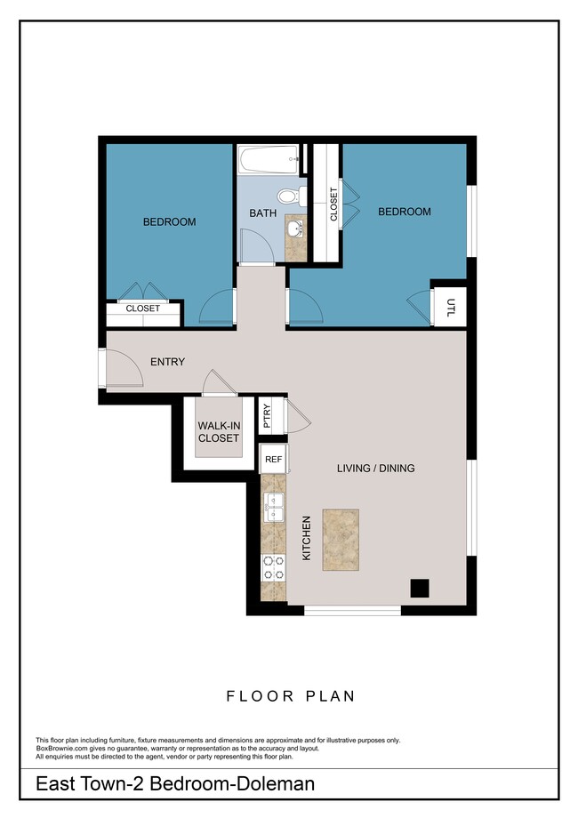 Floorplan - East Town Apartments