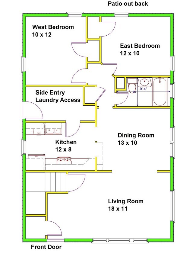 Floorplan - 1451 Saint Clair Ave