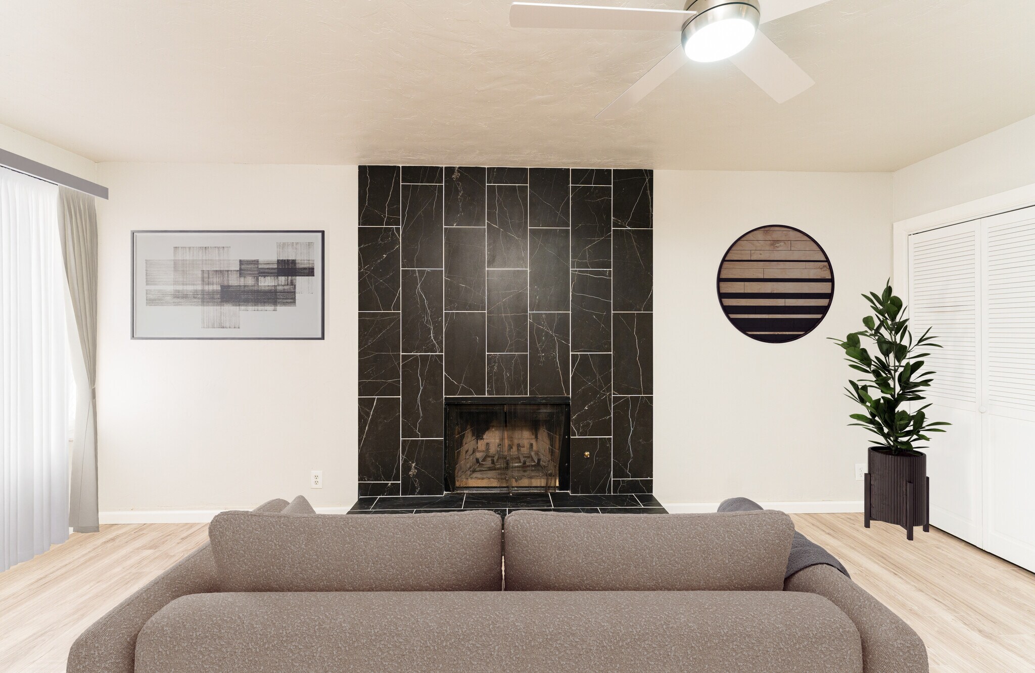 2nd Livingroom with Fire place - 2102 Custer Ave