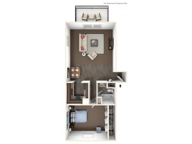 Floorplan - Chapel Hill Apartments