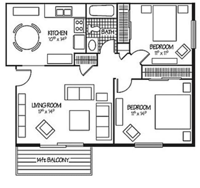Floorplan - Orchard Hills Apartments