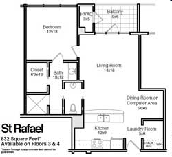 Floorplan - Riviera Condominiums