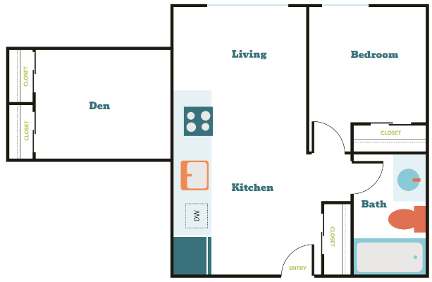 Floorplan - Tahoma Valley Apartments