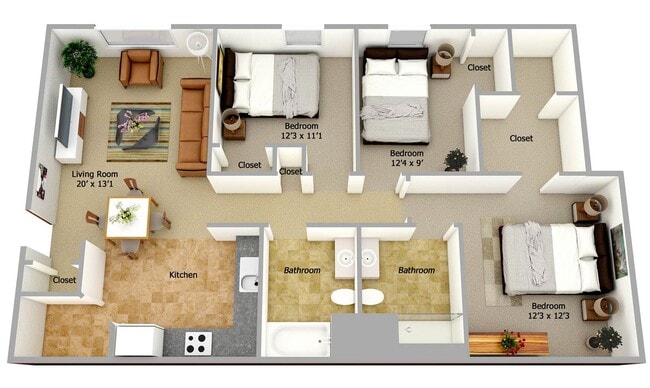 3 bedroom - Meadowood