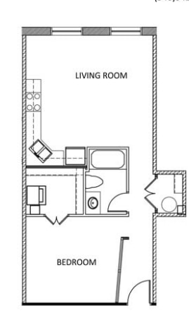 1BR/1BA - The Hancock Building