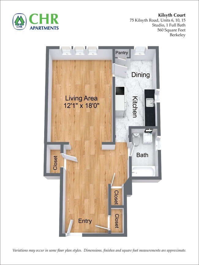 Floorplan - CHR Brighton Apartments