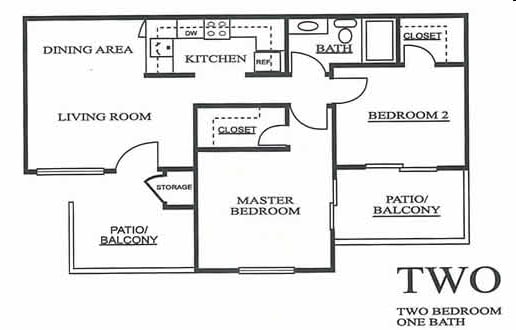 2BR/1BA - Alterra Apartments
