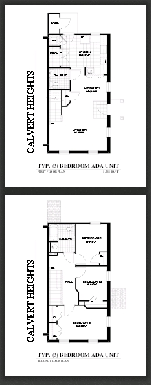 3BR/2BA - Calvert Heights Townhouse Apartments