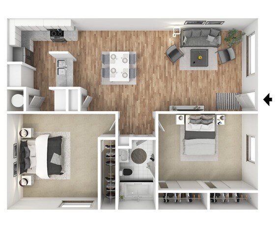 B1P Floorplan - Metro at Downtown Mesa