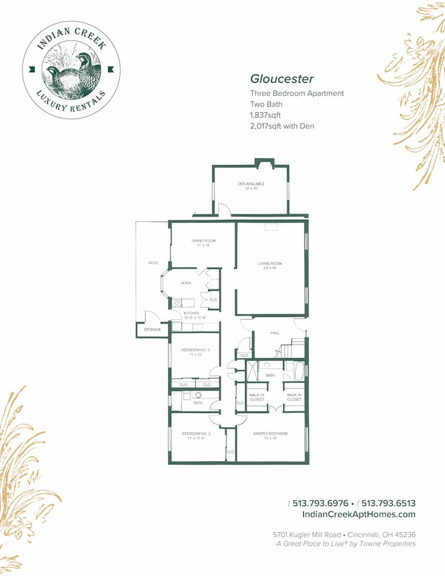 Floorplan - Indian Creek Apartments and Townhomes