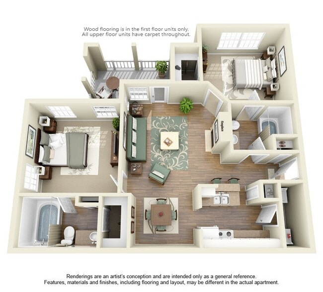 Floorplan - Cypress Lake at Stonebriar Apartments