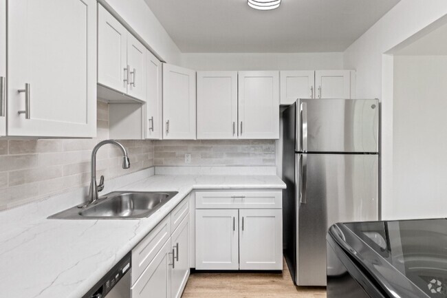 Prestige Kitchen Style (shown here in a 2-bedroom apartment) - Springetts Apartments