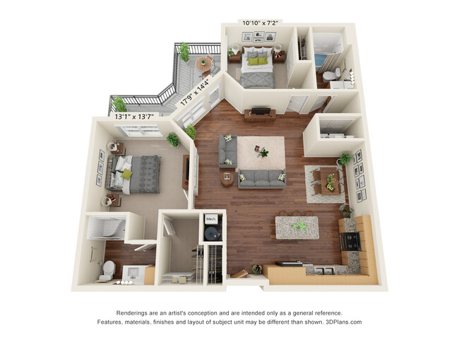 Floorplan - Haven at Congaree Pointe 55+ Apartments