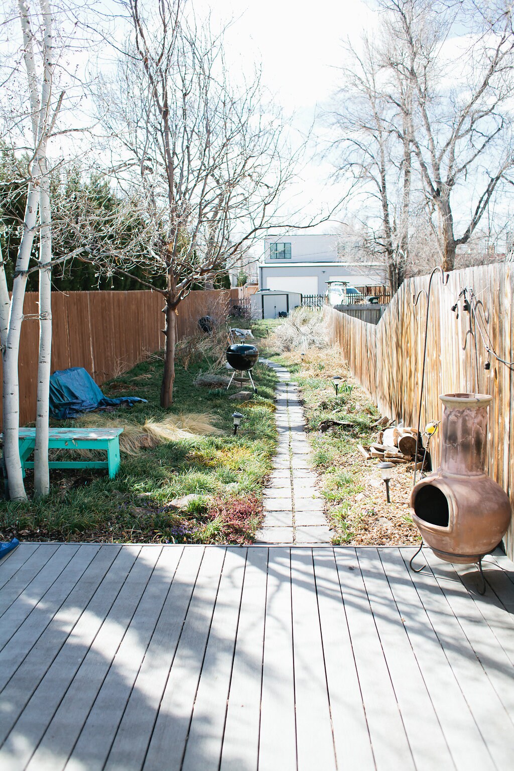 back yard and patio (parking is out back) - 2432 W 37th Avenue