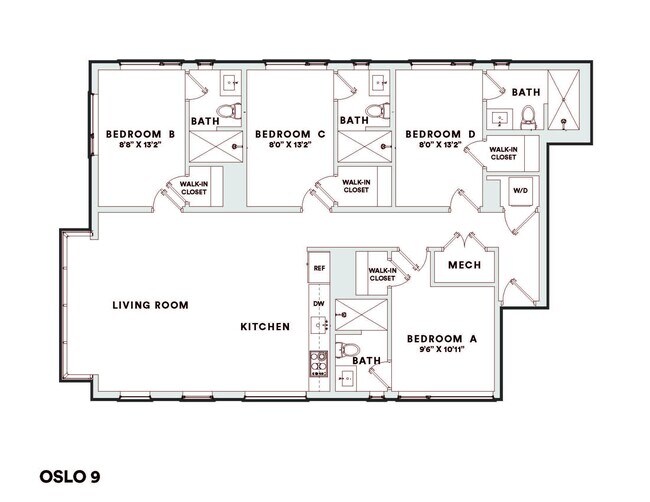 OSLOshaw Unit 9 - OSLOshaw Co-Living Apartments