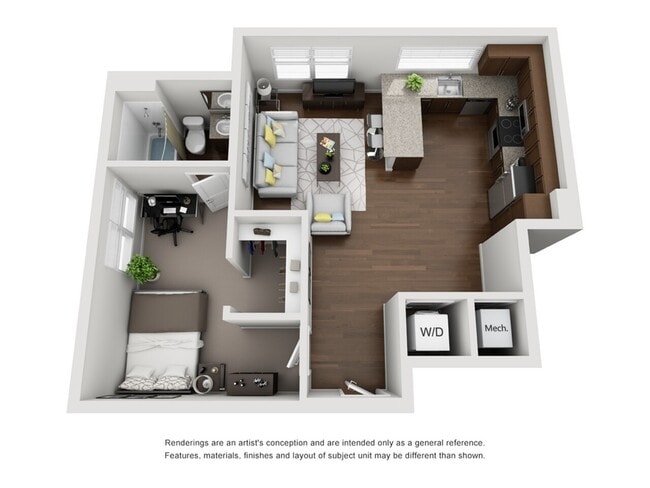 A2 | One Bedroom - Lookout on Cragmor | Student Housing