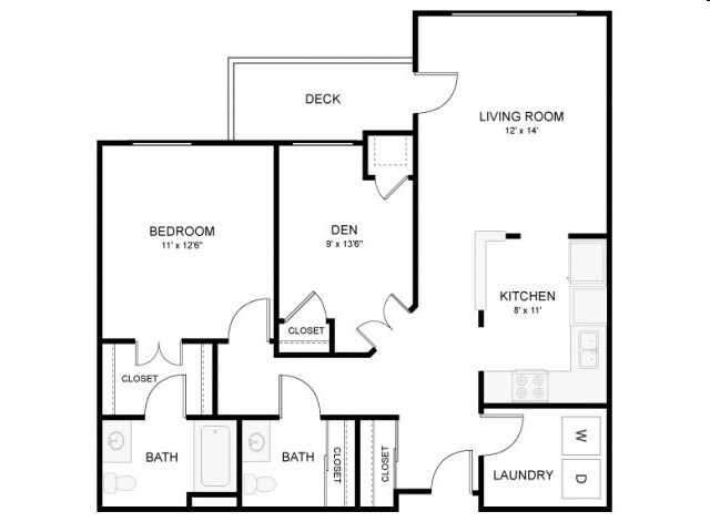 1BR/1.5BA - Centennial Hill Senior Apartments