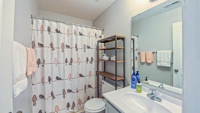 Full bath attached to bedroom #1 - 107 Abbots Glen Ct