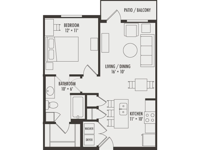Doppler floor plan - Northside Apartments