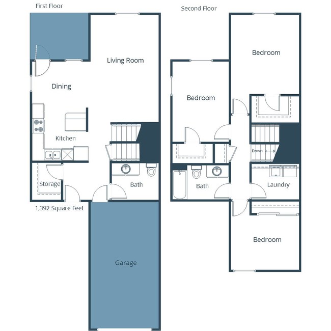 Floorplan - Bluestem Townhomes